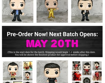 Now Taking Pre-Orders for May 20th - Custom Brandon Flowers Inspired Pop w/ Full Box; Your choice of Any Outfit, mic in hand included.