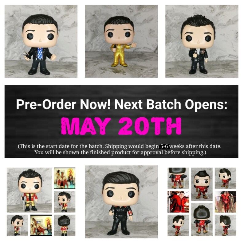 Now Taking Pre-Orders for May 20th Custom Brandon Flowers Inspired Pop w/ Full Box Your choice of Any Outfit, mic in hand included. image 1