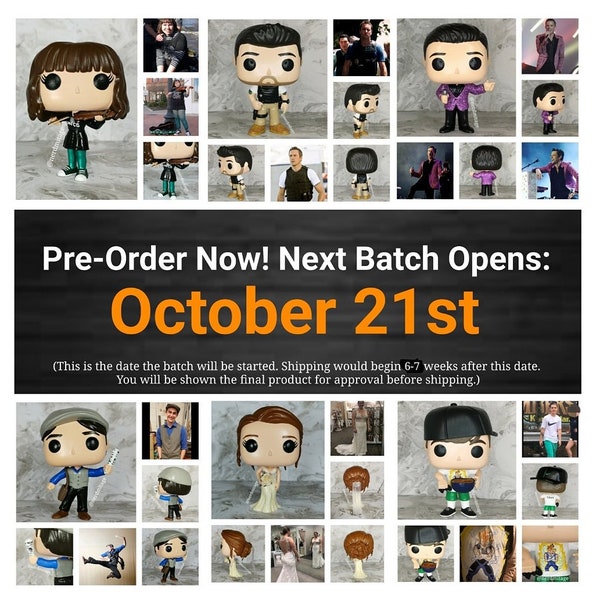 Now Taking Pre-orders for October 21st- Custom Funko Pop Figure; Front of Box Decorated Only *Please Read Photo Slideshow Above*