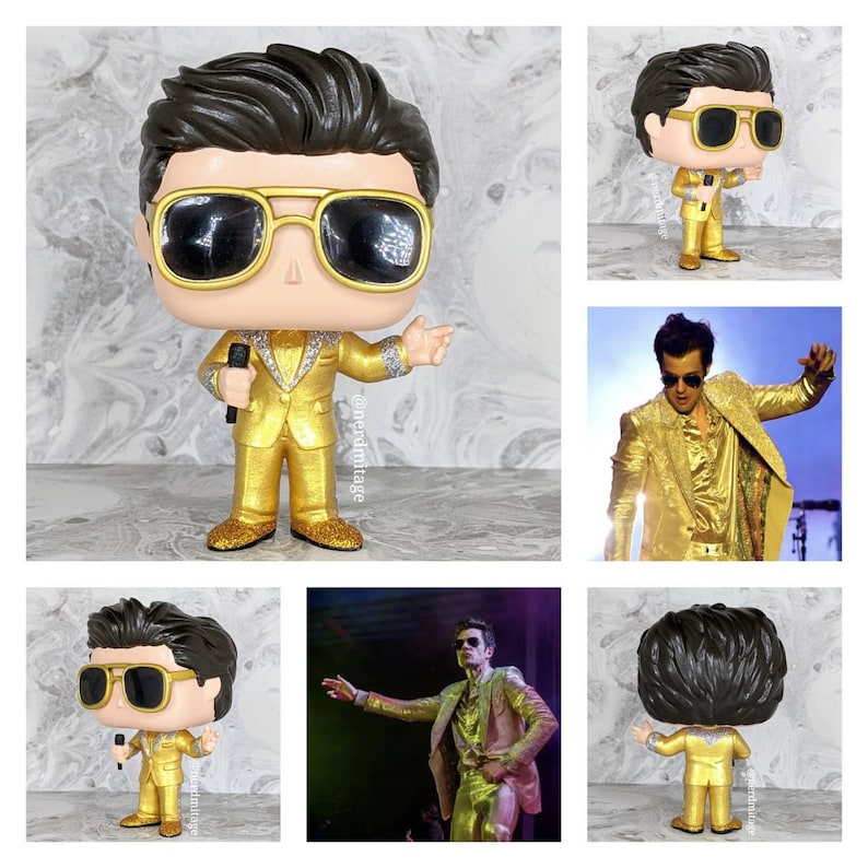 Now Taking Pre-Orders for May 20th Custom Brandon Flowers Inspired Pop w/ Full Box Your choice of Any Outfit, mic in hand included. image 3
