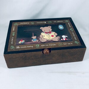 Sanrio Mr Bear's Dream Wooden Jewelry Box. Japan. Dated 1994 - Etsy