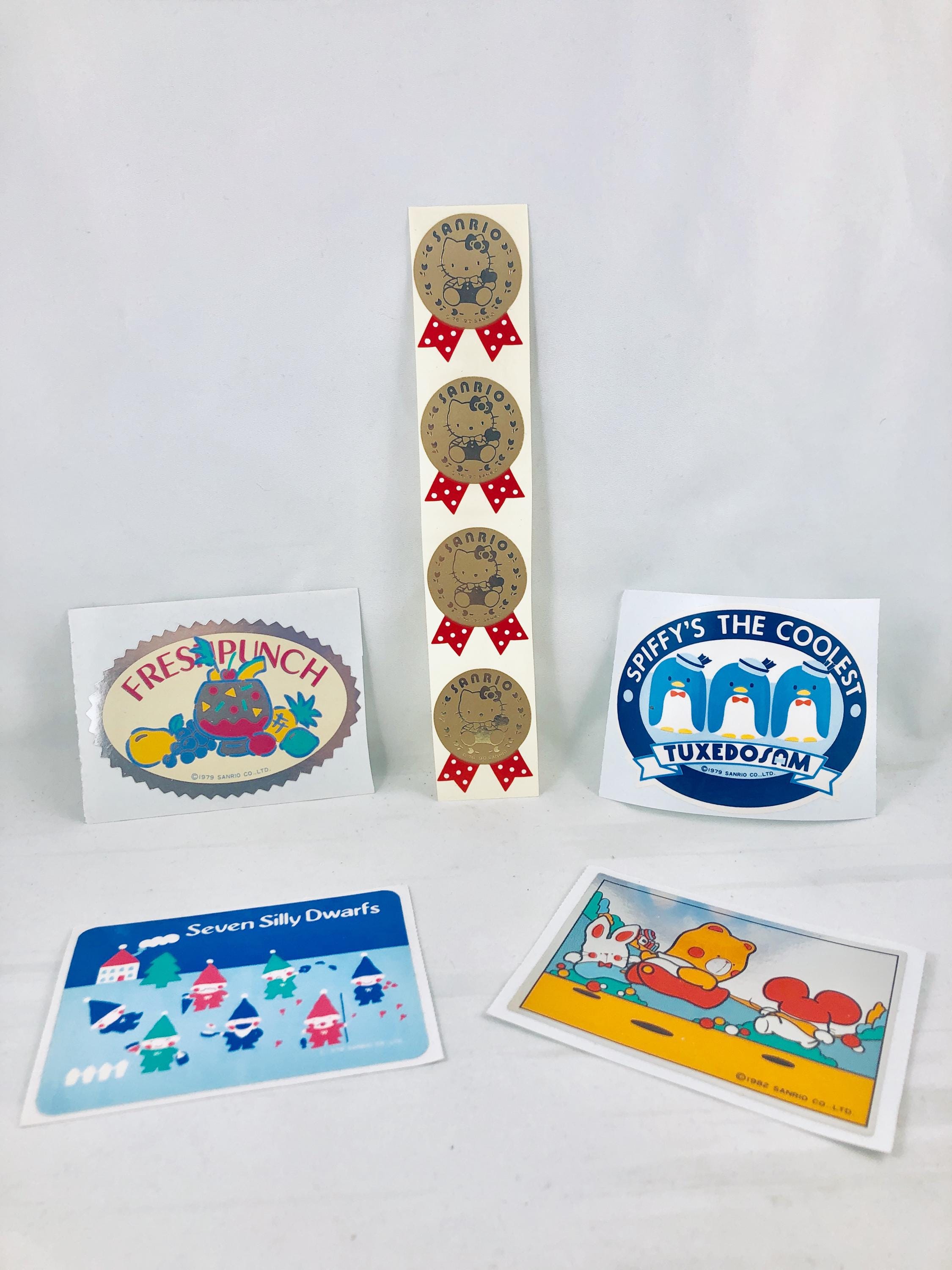 Lot of Vintage Sanrio Stickers. Including Hello Kitty Ribbon