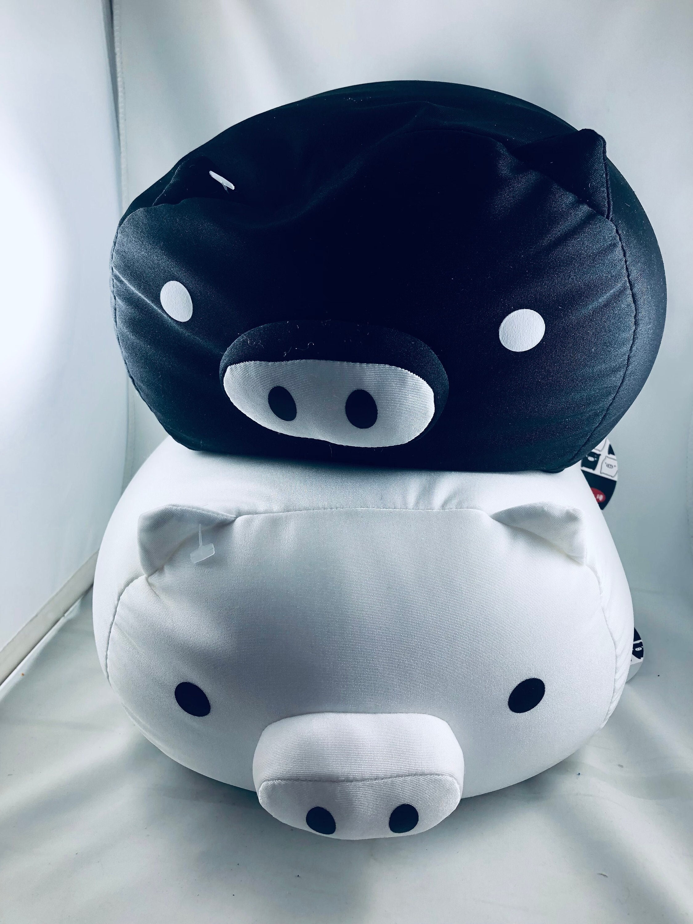 San-x Monokuro Boo White Pig Plush Keychain NEW Japan - Etsy