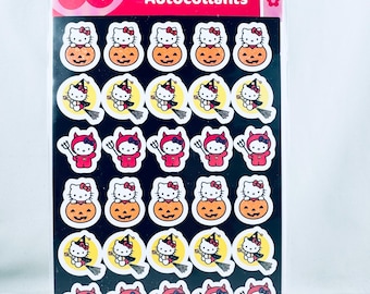 Sanrio Hello Kitty Halloween theme 2 sticker sheet set.  Sandylion NEW