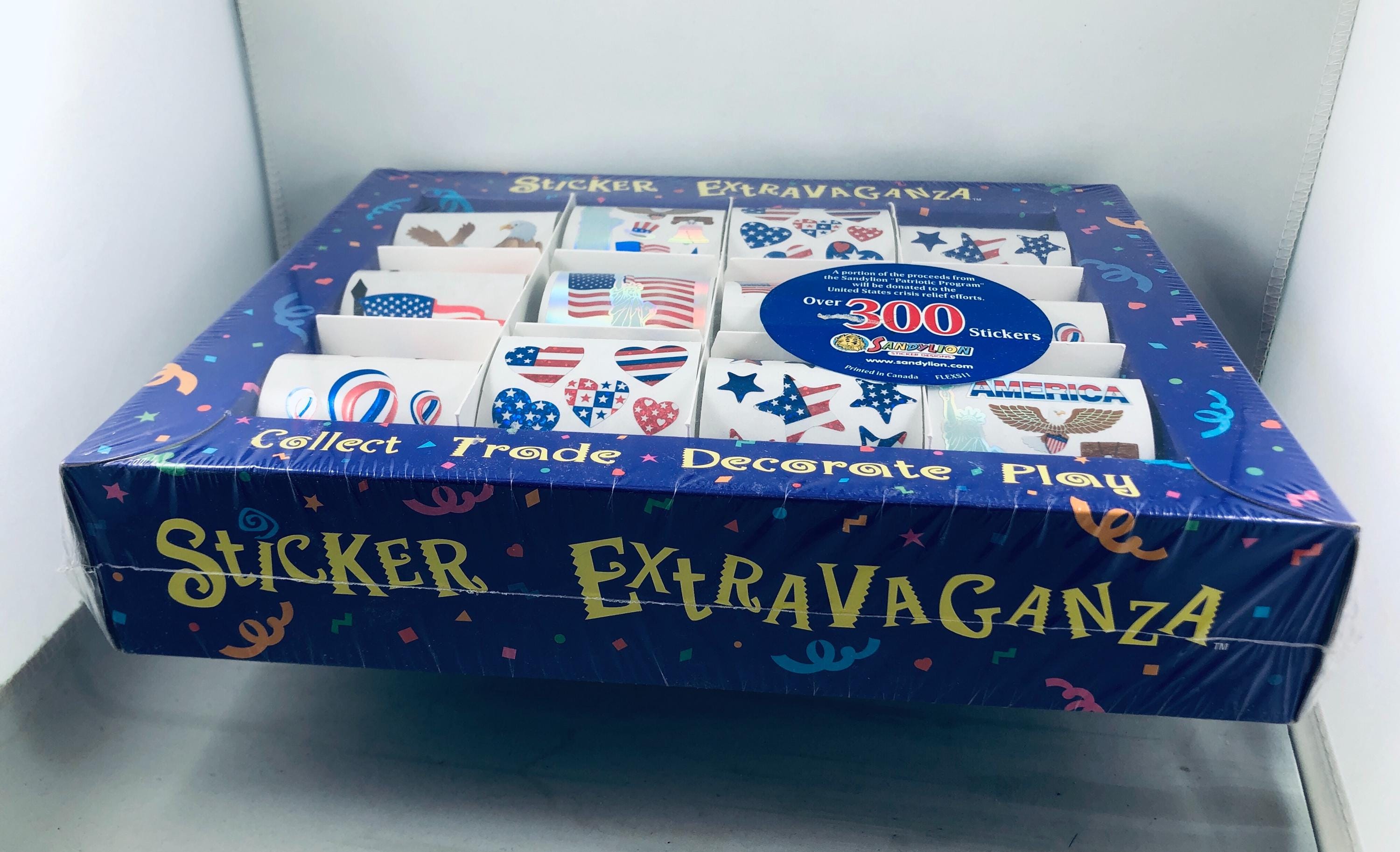 Sandylion Sticker Extravaganza Box Set. America / Eagle / Flag