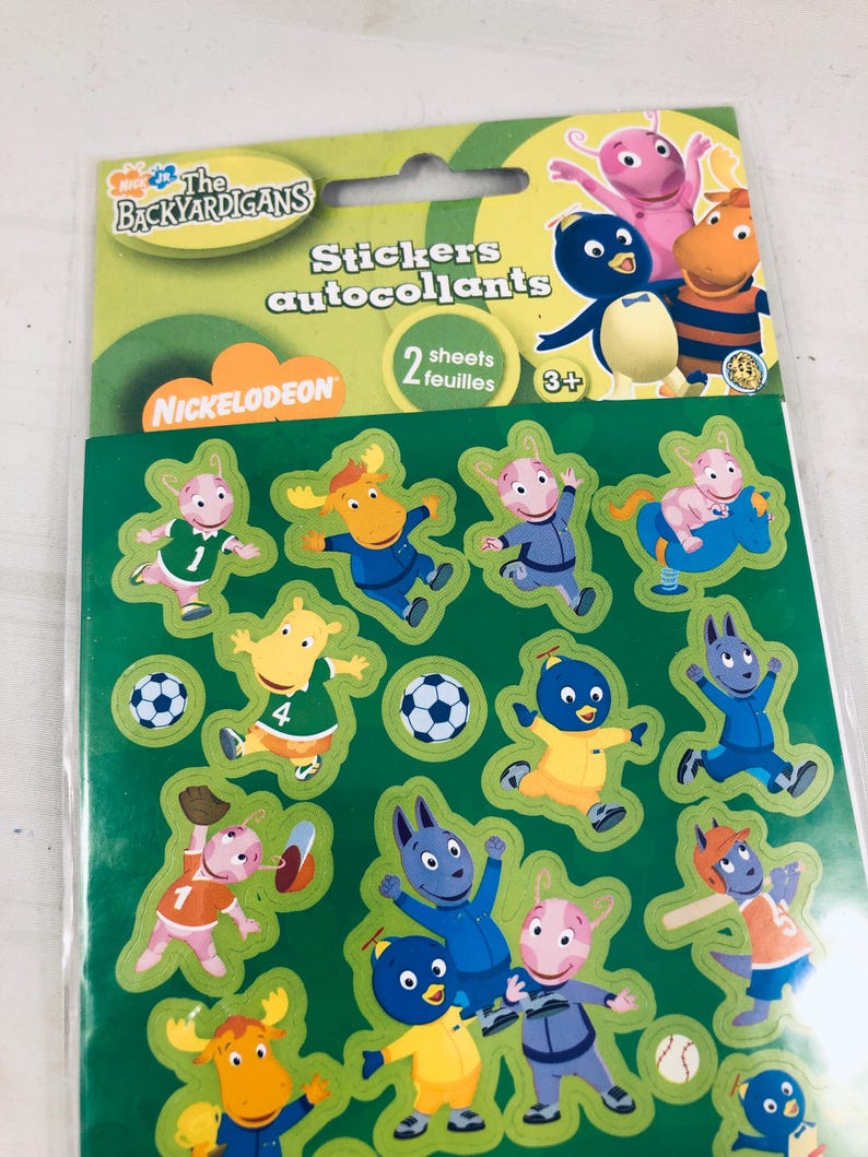 The Backyardigans Sticker Set - 2 Sheet NEW Sandylion. Nickelodeon Free ...