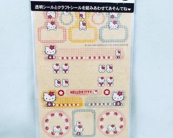 Sanrio Hello Kitty planner / organizer / diary sticker tabs. 1998 Japan NEW.  Free shipping