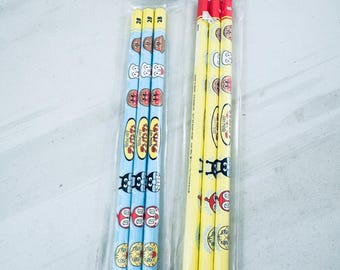 Anpanman and friends 2 pack pencil set (2B and B). Japanese. NEW Seika Note