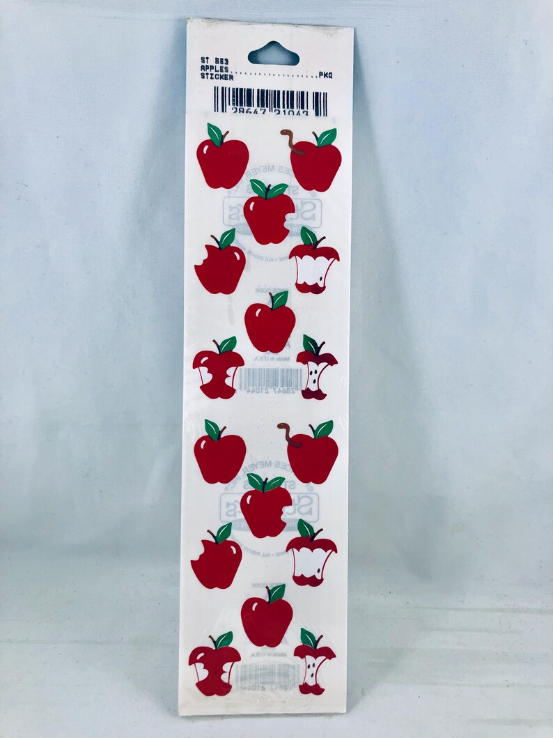 Apples Sticker Sheet. 2 Sheets. Made by Frances Meyer NEW. - Etsy