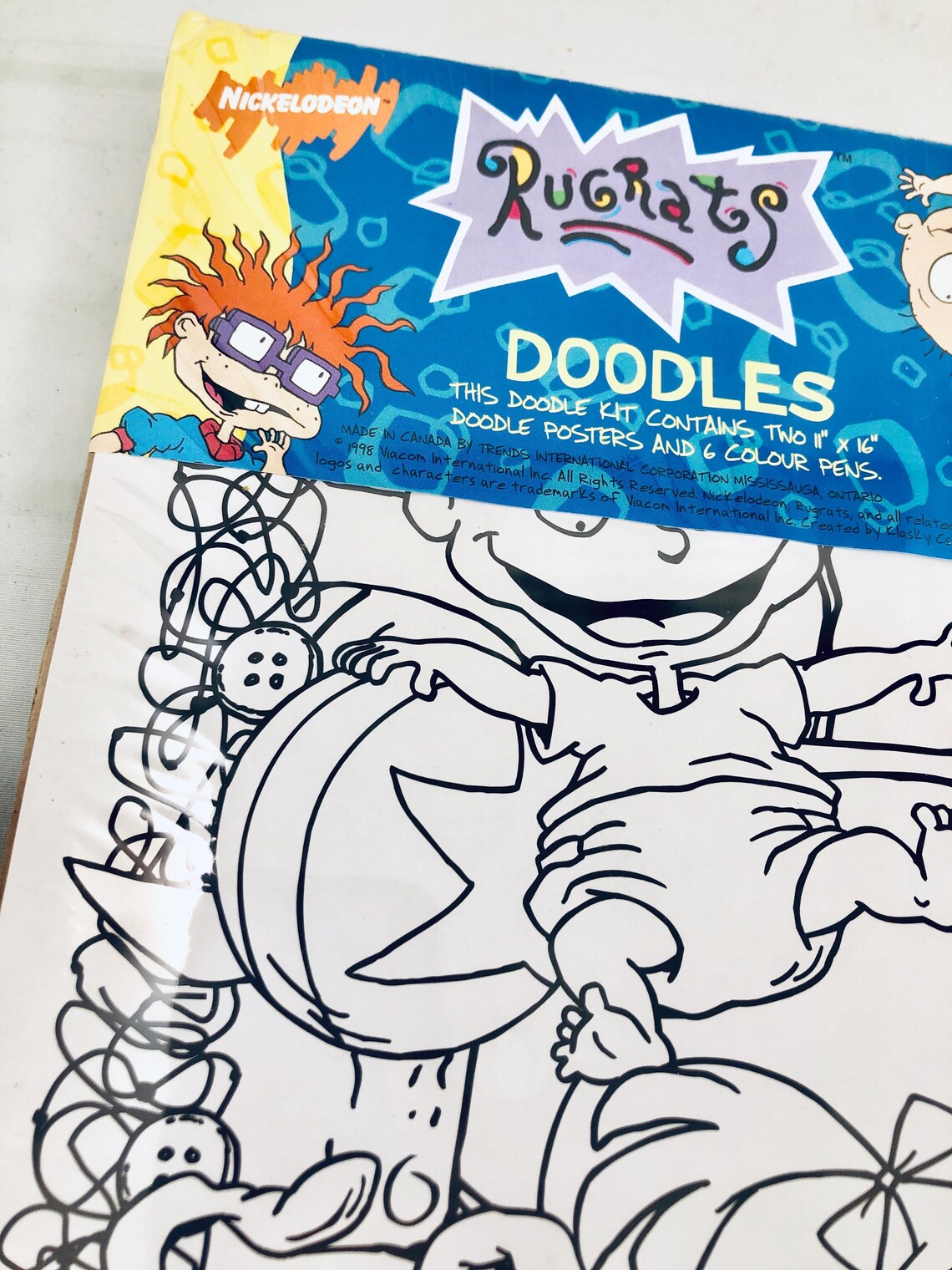 Rugrats Doodles Double Posters W/markers NEW Nickelodeon 1998 - Etsy Canada