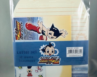 Astro Boy / Mighty Atom letter set w/envelopes & stickers NEW Tezuka productions.  Japan