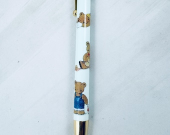 vintage Sanrio Mr Bear's Dream ballpoint pen.  NEW.  Dated 1994 Japan