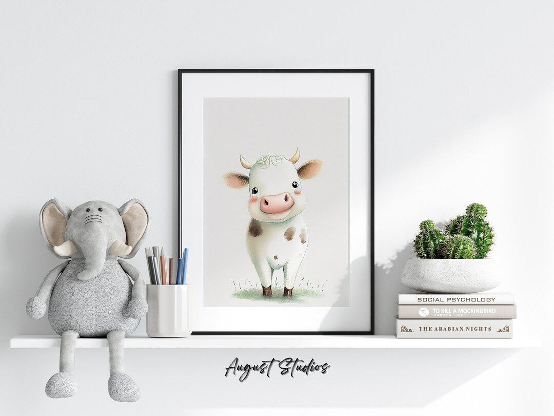 Cow Print Nursery Decor Digital Download Nursery Art Etsy