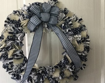 Nautical Rag Wreath