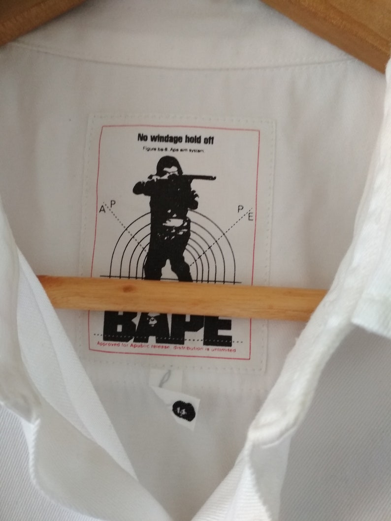 Rare Vintage A Bathing Ape BAPE Shirt Size L