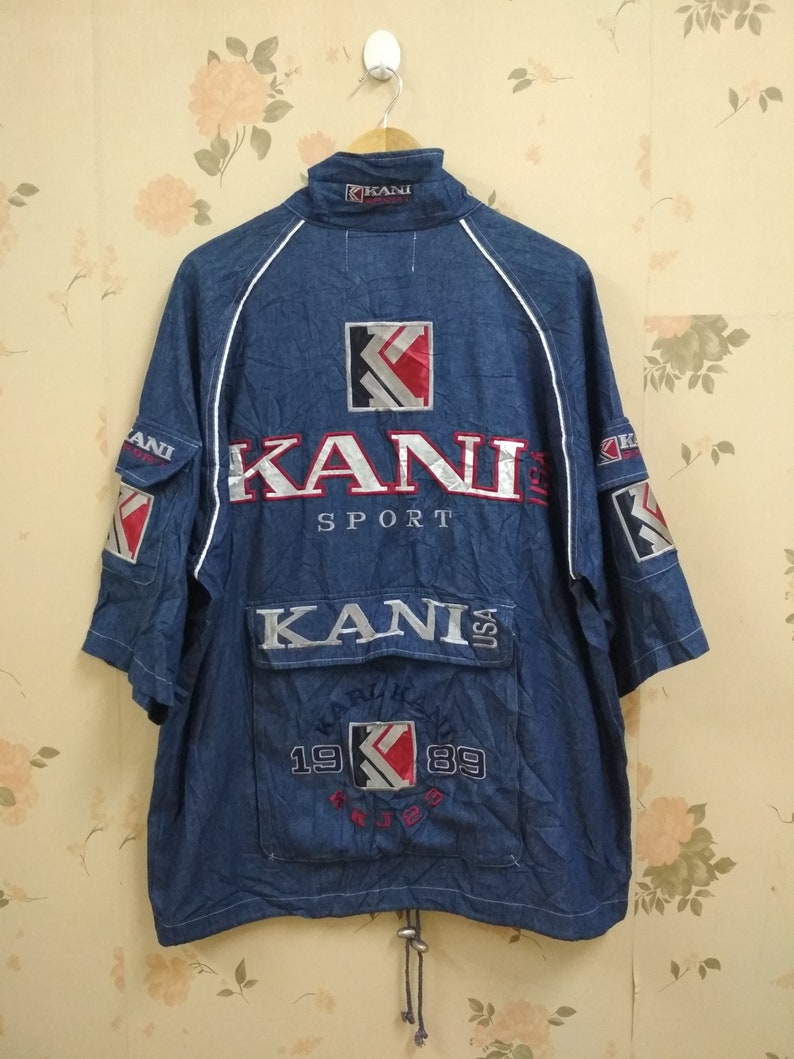 Vintage KARL KANI USA Sport Denim Sweater Xl Size | Etsy