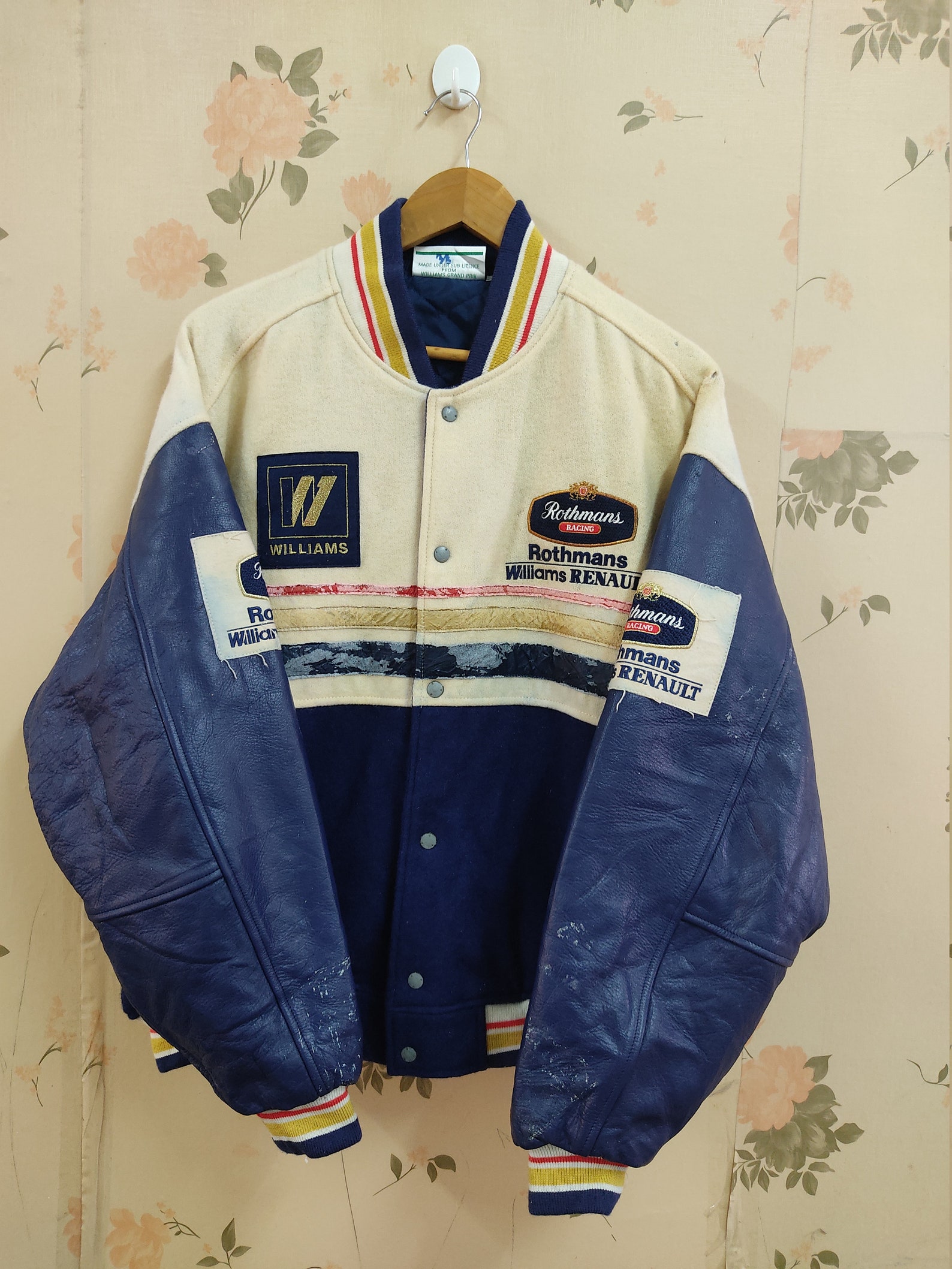 Vintage Rothmans Racing William RENAULT Varsity Jacket L Size | Etsy
