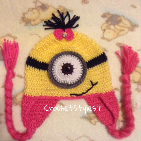 Purple Minion Hat Etsy