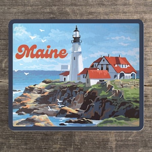 Maine Lighthouse vinilo pegatina