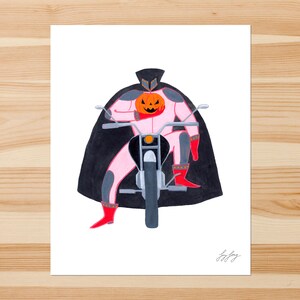Headless Jack-O-Lantern 8x10in Giclée Print