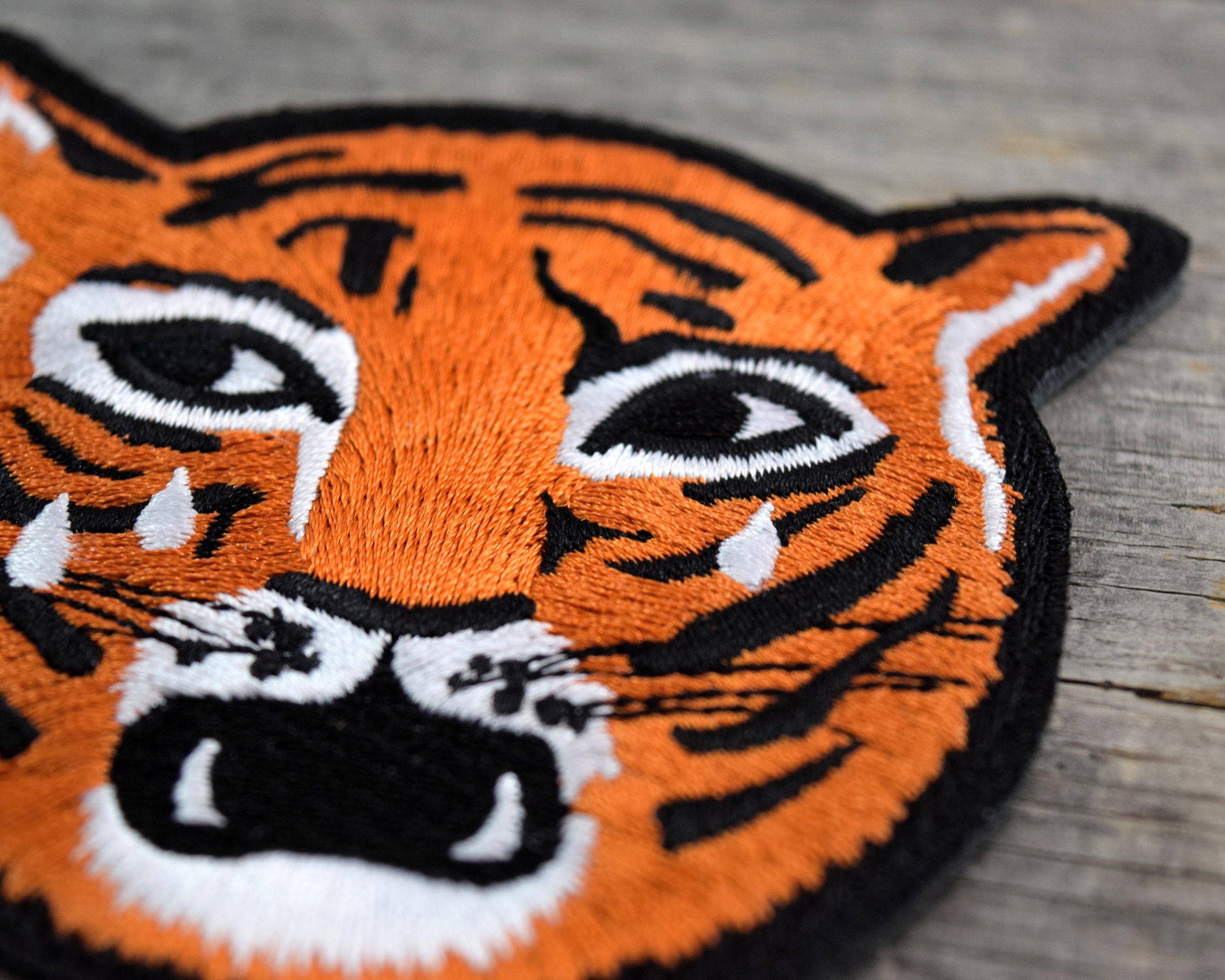 Crying Tiger Embroidered Patch - Etsy