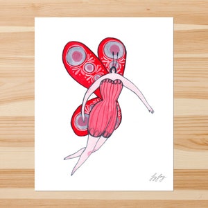 Fairy with Wings 8x10in Giclée Print