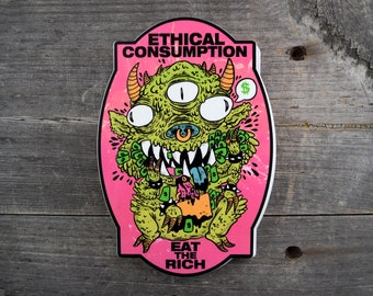 Ethical Consumption Vinyl Sticker