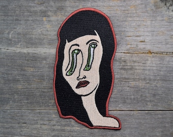 Face Melt Embroidered Patch