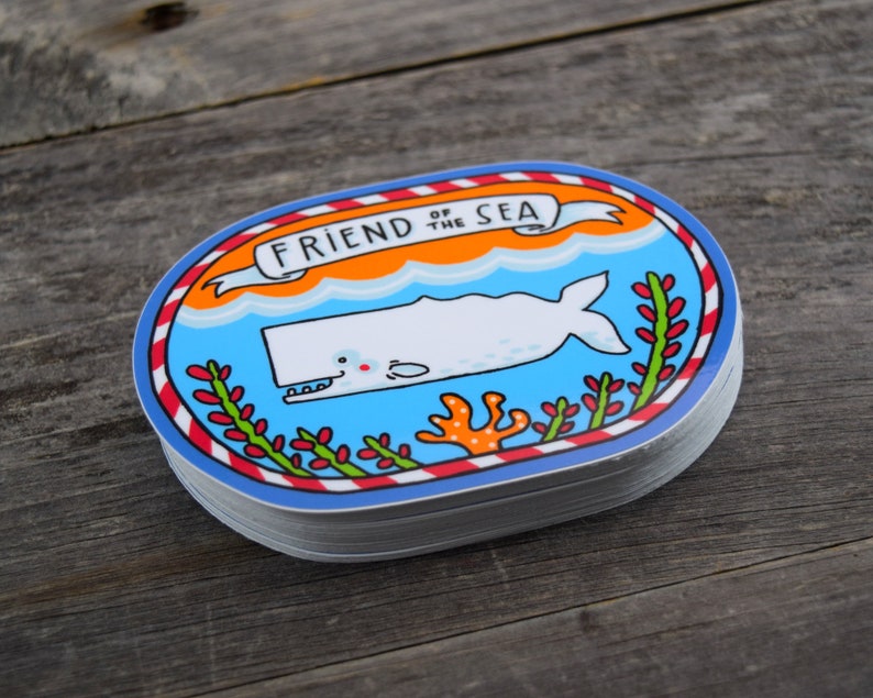 Friend of the Sea Vinyl Sticker Etsy