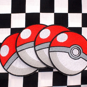 Capture Ball Patch | Embroidery Patch | 3-Inch Patch | Iron-On Patch | Anime Patch