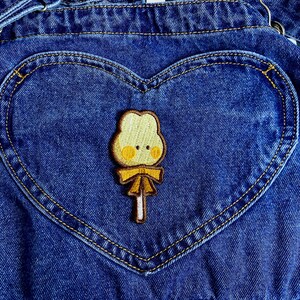 Bunny Lollipop Patch | Embroidery Patch | Iron On