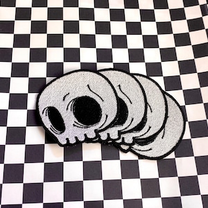 Skull Patch | Embroidery Patch | Iron On