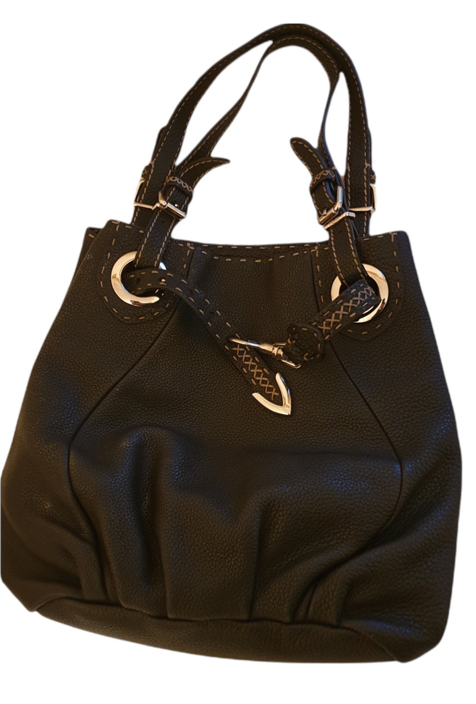 Vintage Leather Fendi Selleria Handbag/ Vintage Handbag Vintage Leather Fendi Selleria Handbag/ Vintage Handbag