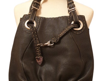 Vintage Leather Fendi Selleria Handbag/ Vintage Handbag Vintage Leather Fendi Selleria Handbag/ Vintage Handbag