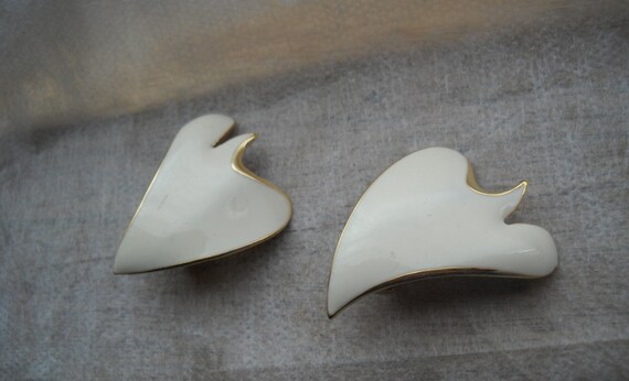 Clips D'oreilles Vintage ORENA - Doré - Bijou Fantaisie Rare - Occasion