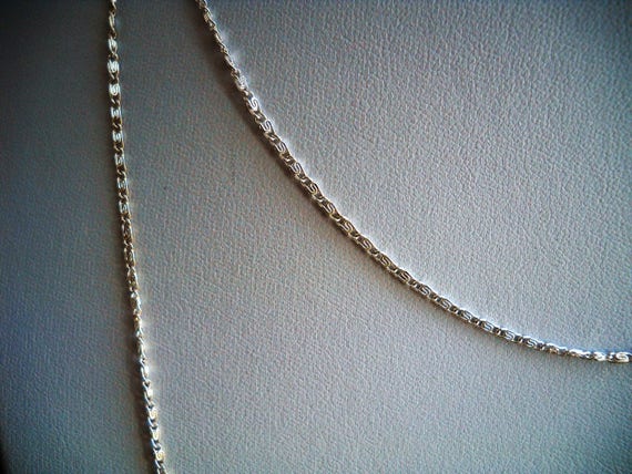 Early 80's Chain Necklace. A Soldered Silver Plat… - image 7