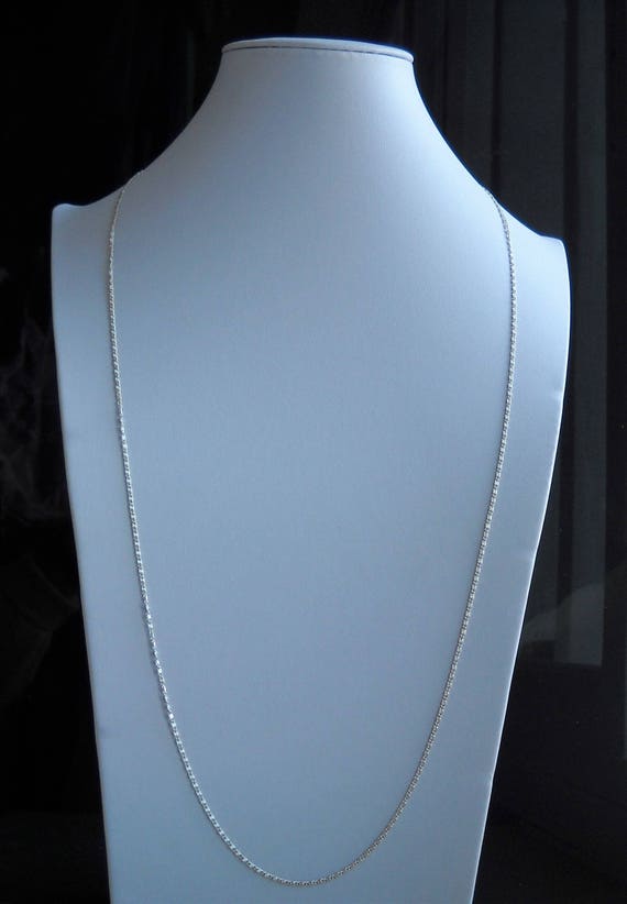 Early 80's Chain Necklace. A Soldered Silver Plat… - image 1