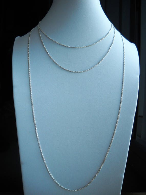 Early 80's Chain Necklace. A Soldered Silver Plat… - image 2