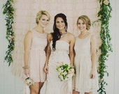 Ruffle curtain, Ruffle backdrop, Wedding ceremony backdrop , Ruffle Photography backdrop, Party Ivory backdrop, Wedding decoration