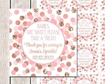 Baby Sprinkle Favor Tag Printable Thank You Tags for Sprinkle - Etsy