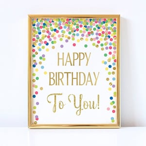 Cartel personalizado de feliz cumpleaños personalizado con nombre de foto  para mujeres, hombres, niños, oro rosa, negro, feliz aniversario,  decoración