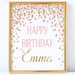 Happy Birthday Sign Printable Girl Birthday Party Sign 1st Birthday ...