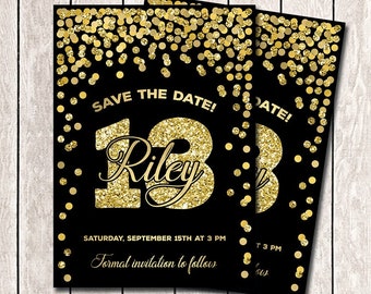 Party Save The Date Etsy