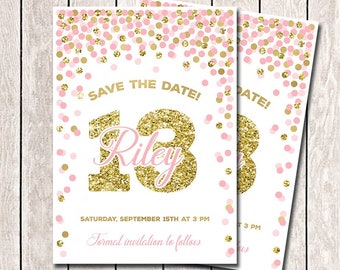Party Save The Date Etsy