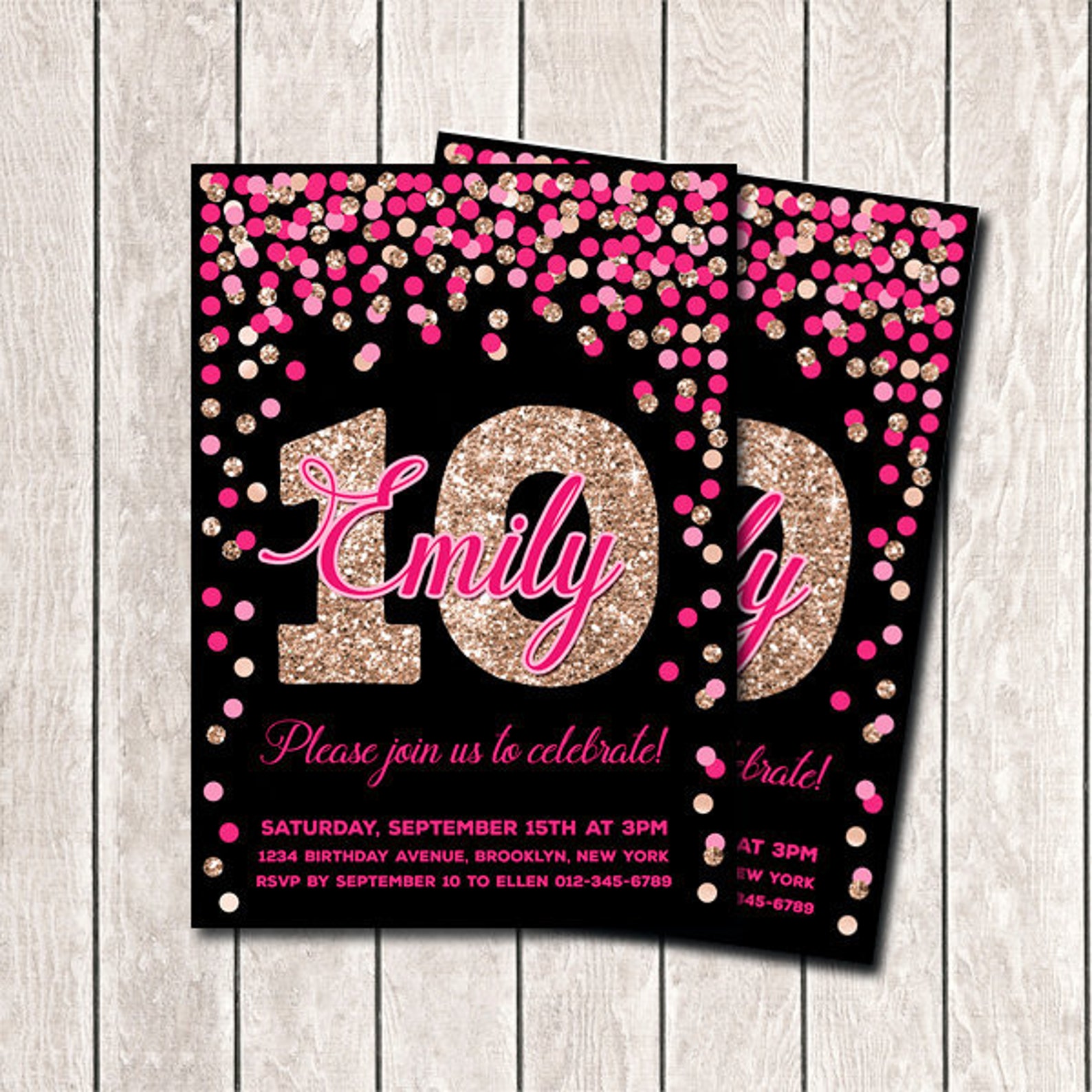 10th-birthday-invitations-for-girl-birthday-invites-printable-etsy