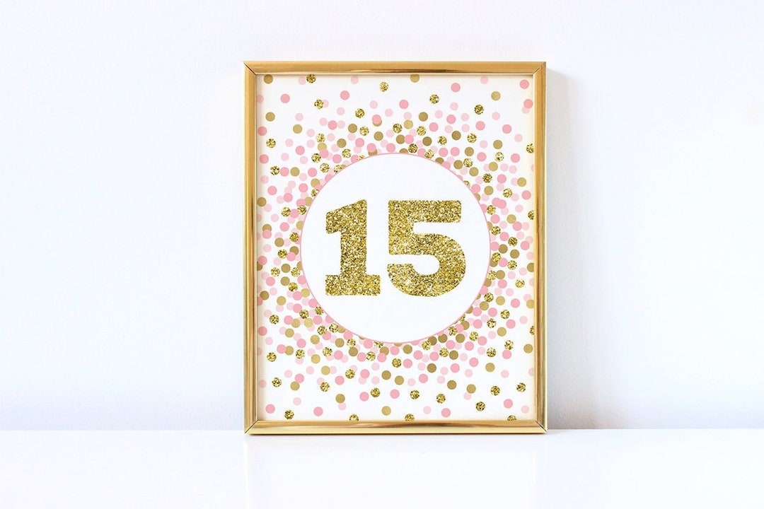 Sfondo Per 1° Compleanno Bambina – Striscione In Vinile Glitter Rosa E Oro 150x90 Cm Con Occhielli In Rame