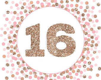 Rose Gold Konfetti-Set Für 80. Geburtstag – 45 G Mit Zahlen, Sternen & Happy Birthday-Motiven