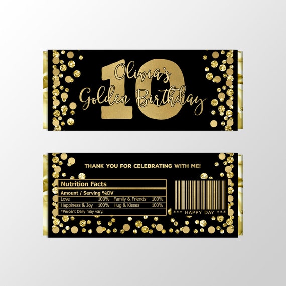 Hugs & kisses gold printable wedding candy stickers PDF