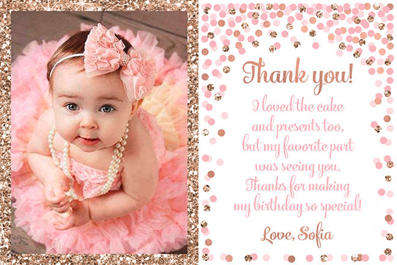 Personalized Thank You Notes With Photo Thank You Card for Etsy