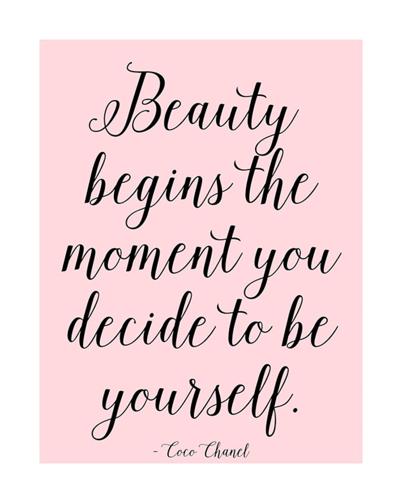 5x7 Coco Chanel Quotes Digital Download Chanel Quotes Fashion | Etsy